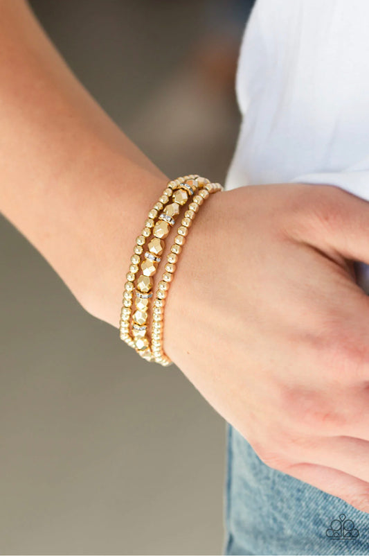 Let There BEAM Light - Gold Bracelet