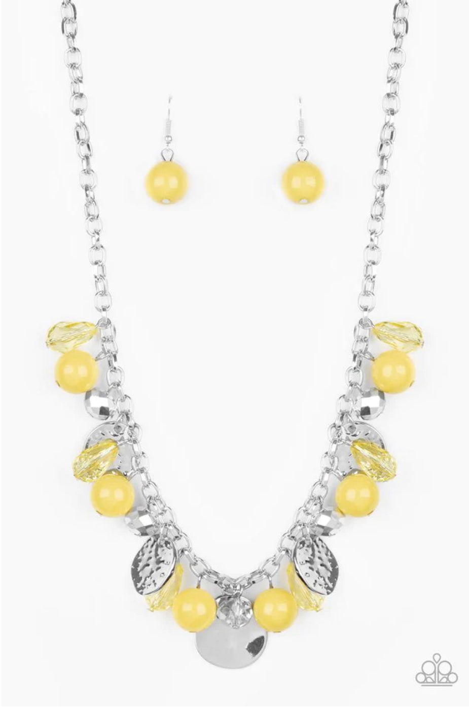 Prismatic Sheen - Yellow Necklace