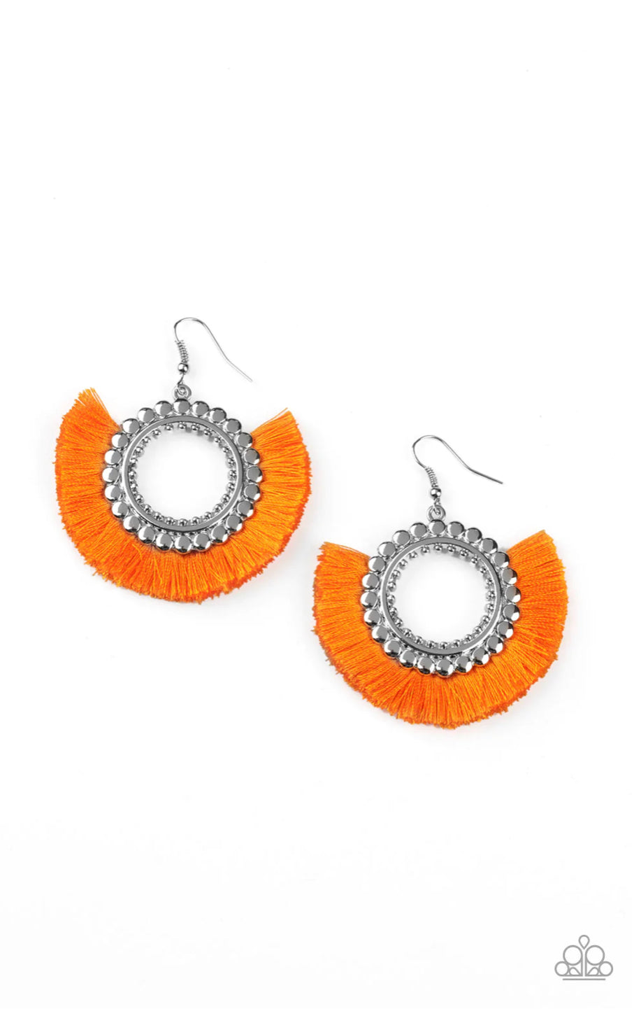 Fringe Fanatic - Orange Earrings