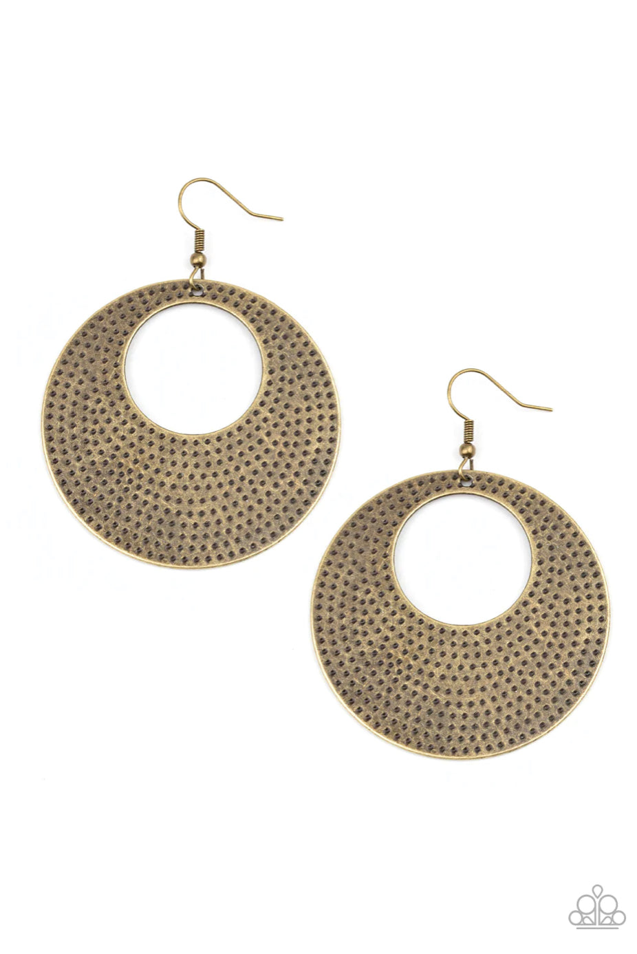 Dotted Delicacy - Brass Earrings