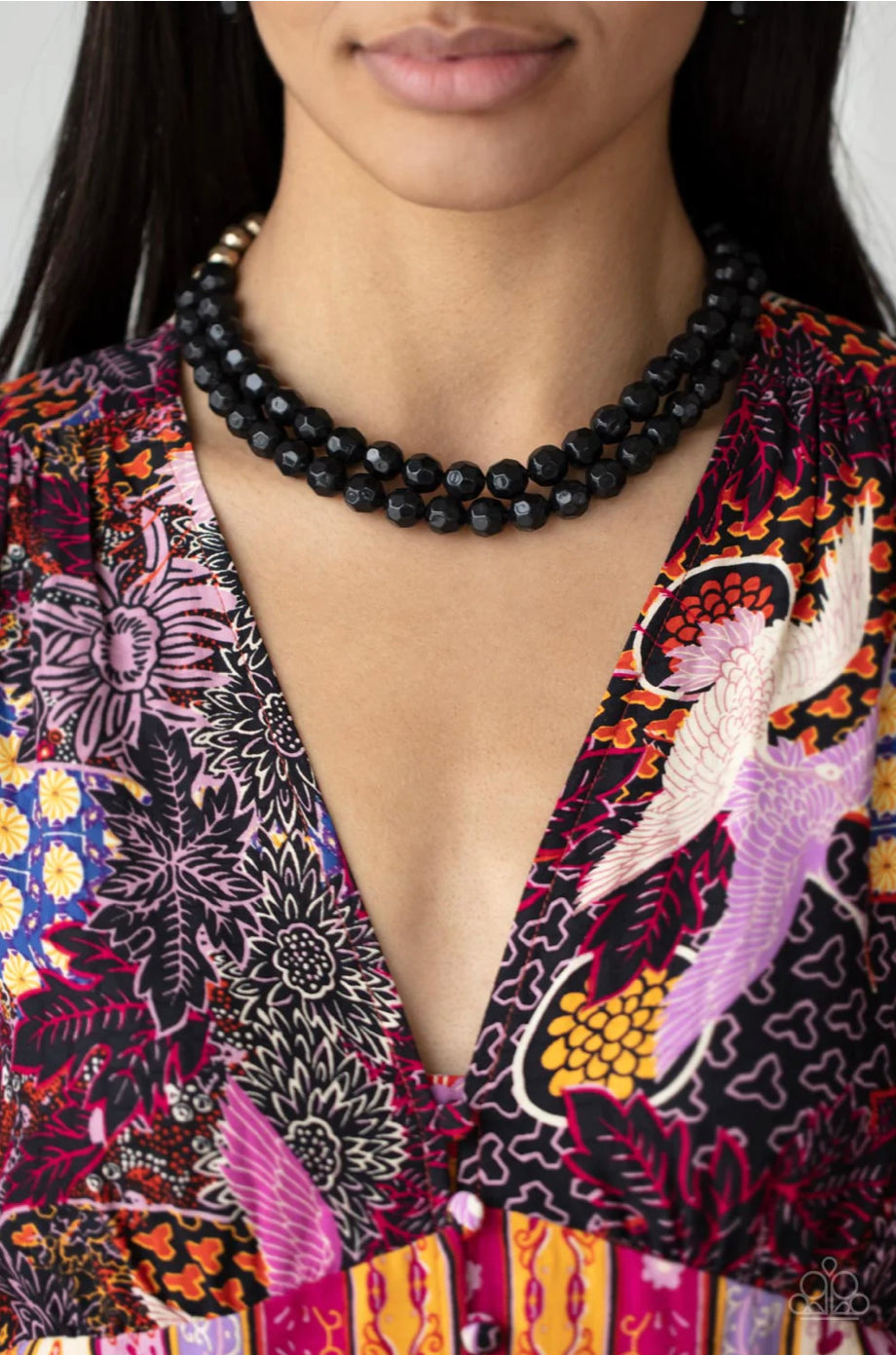 Greco Getaway - Black Necklace