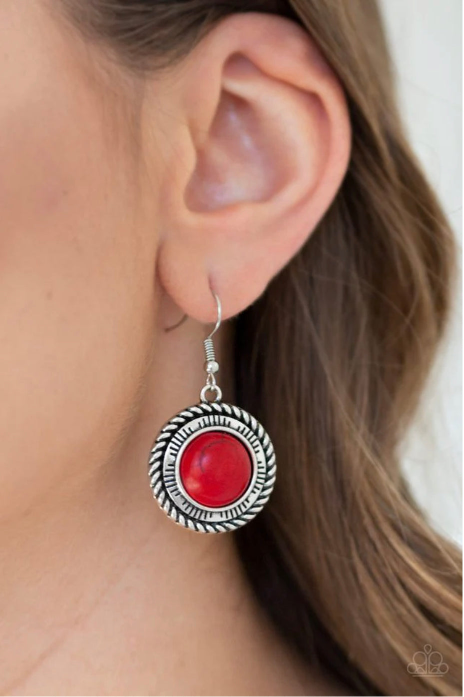 Natural-Born Nomad - Red Earrings