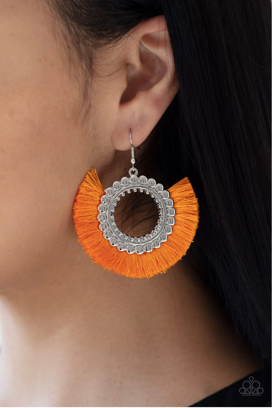 Fringe Fanatic - Orange Earrings