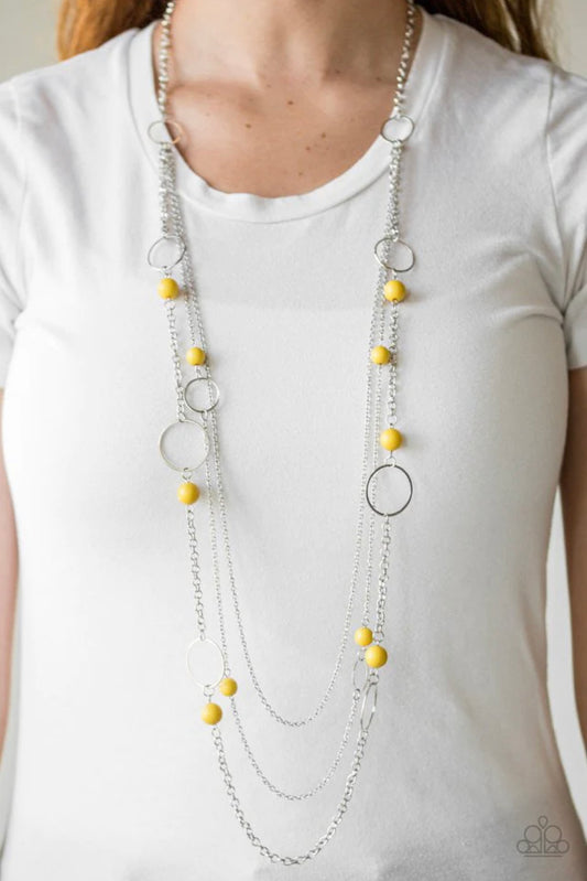 Beachside Babe - Yellow Necklace