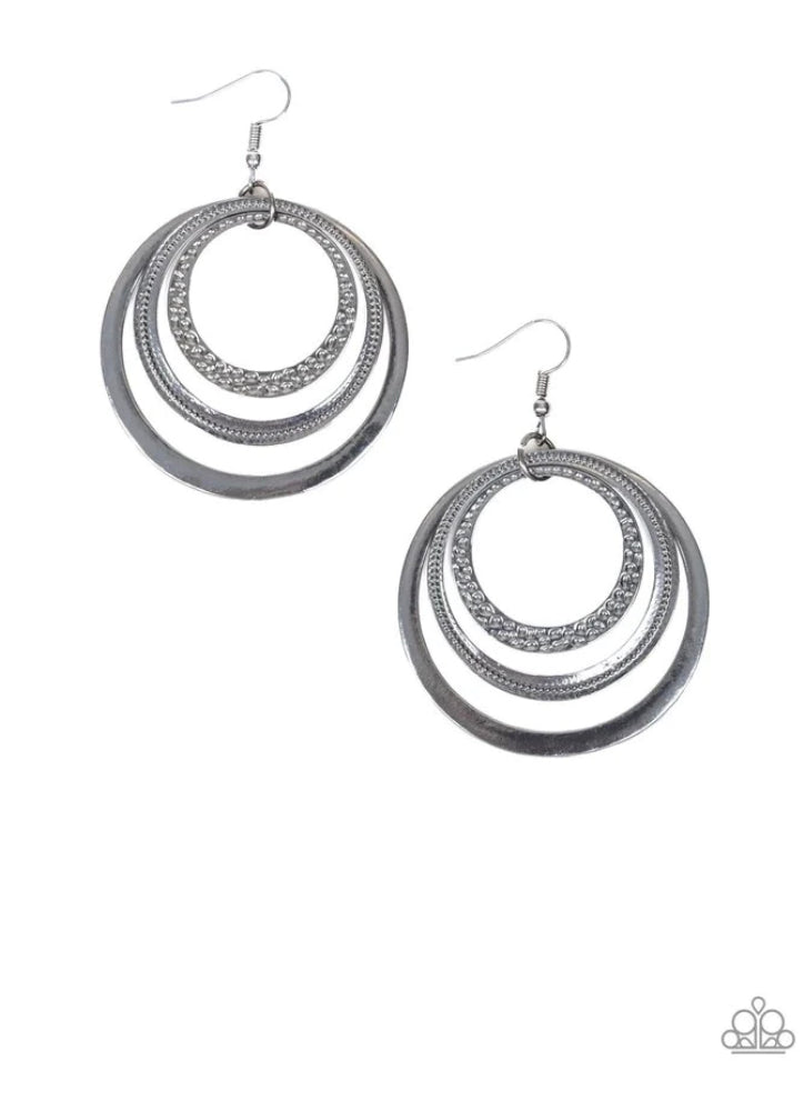 Tempting Texture - Silver Earrings