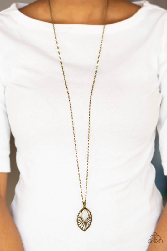 Court Couture - Brass Necklace