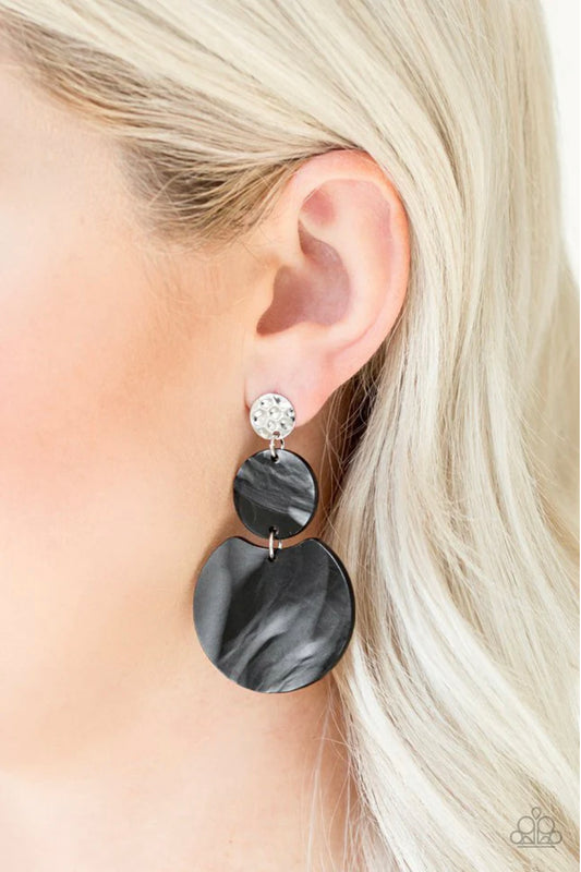 Miami Mariner - Black Earrings