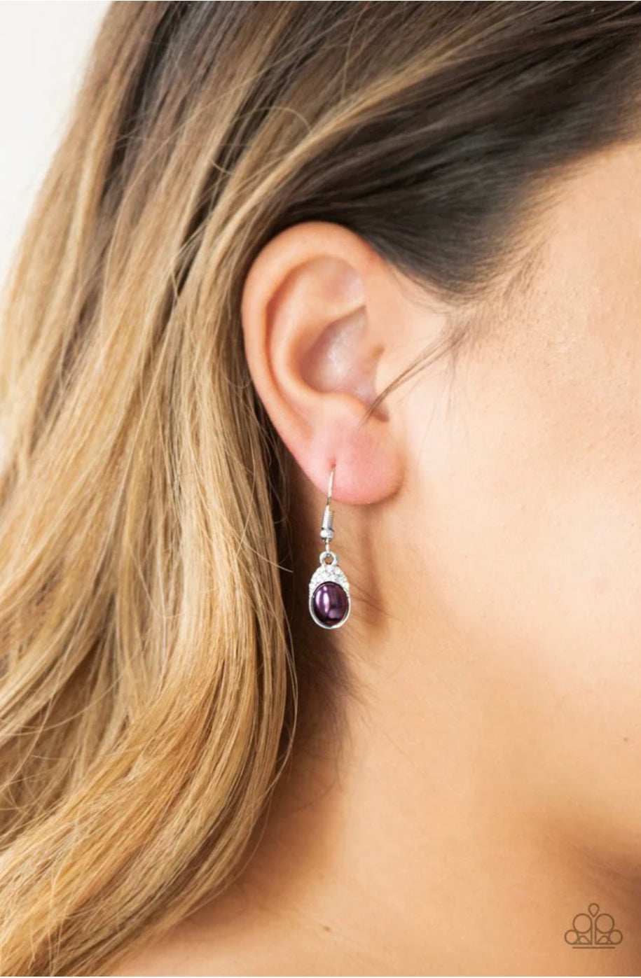 How Fancy - Purple Earrings