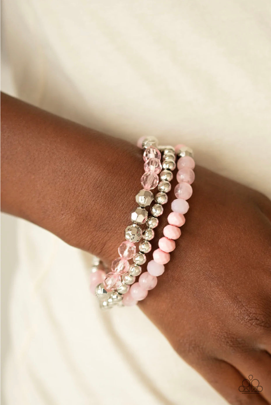 Sugary Shimmer - Pink Bracelet