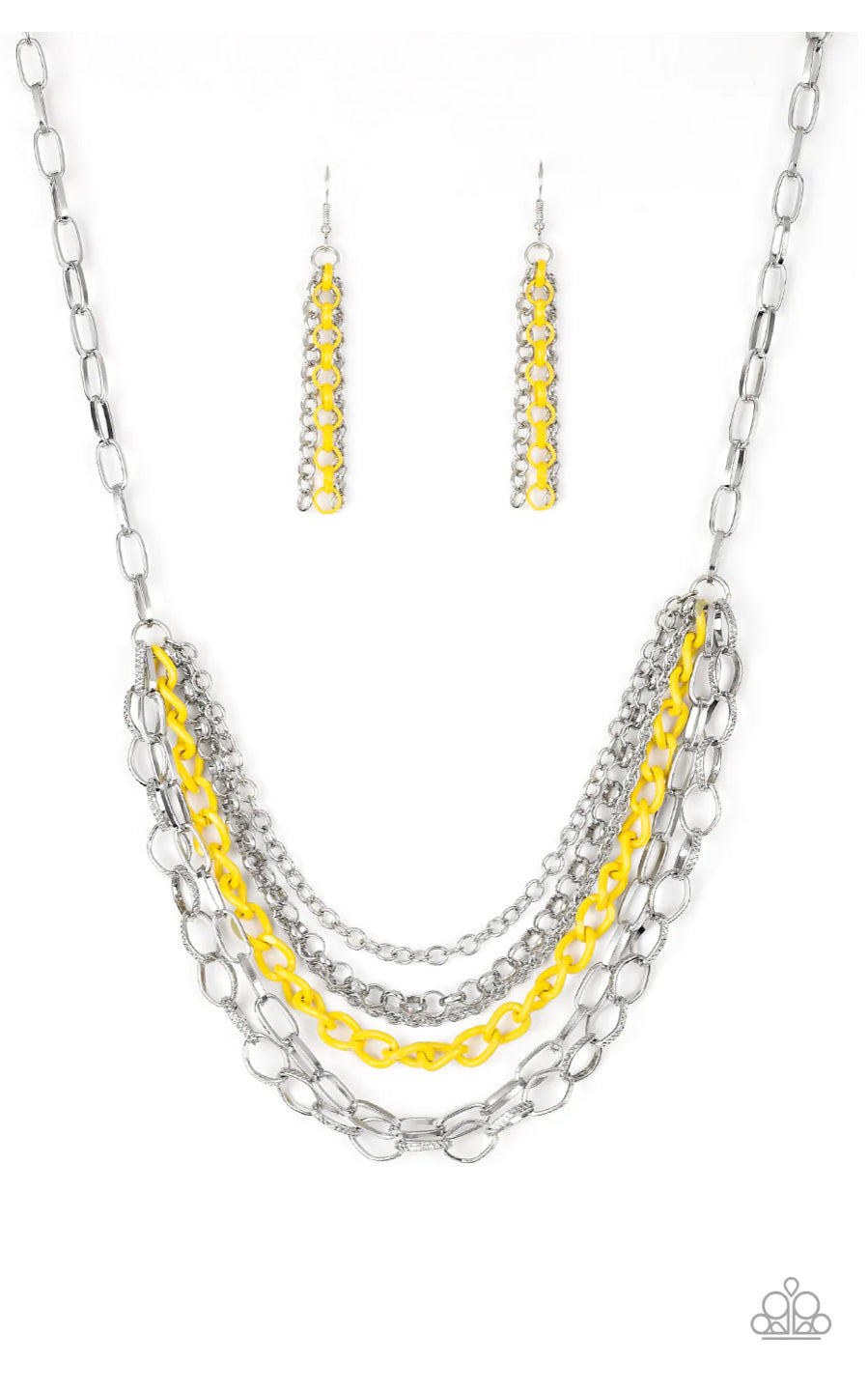 Color Bomb - Yellow Necklace