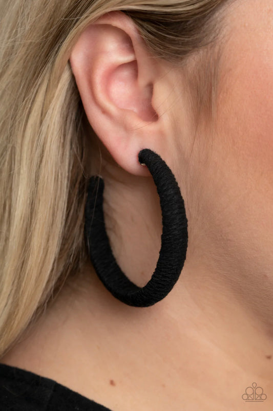 TWINE and Dine - Black Earrings