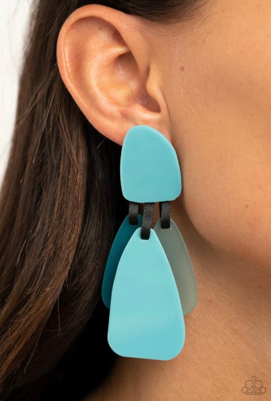 All FAUX One - Blue Earrings