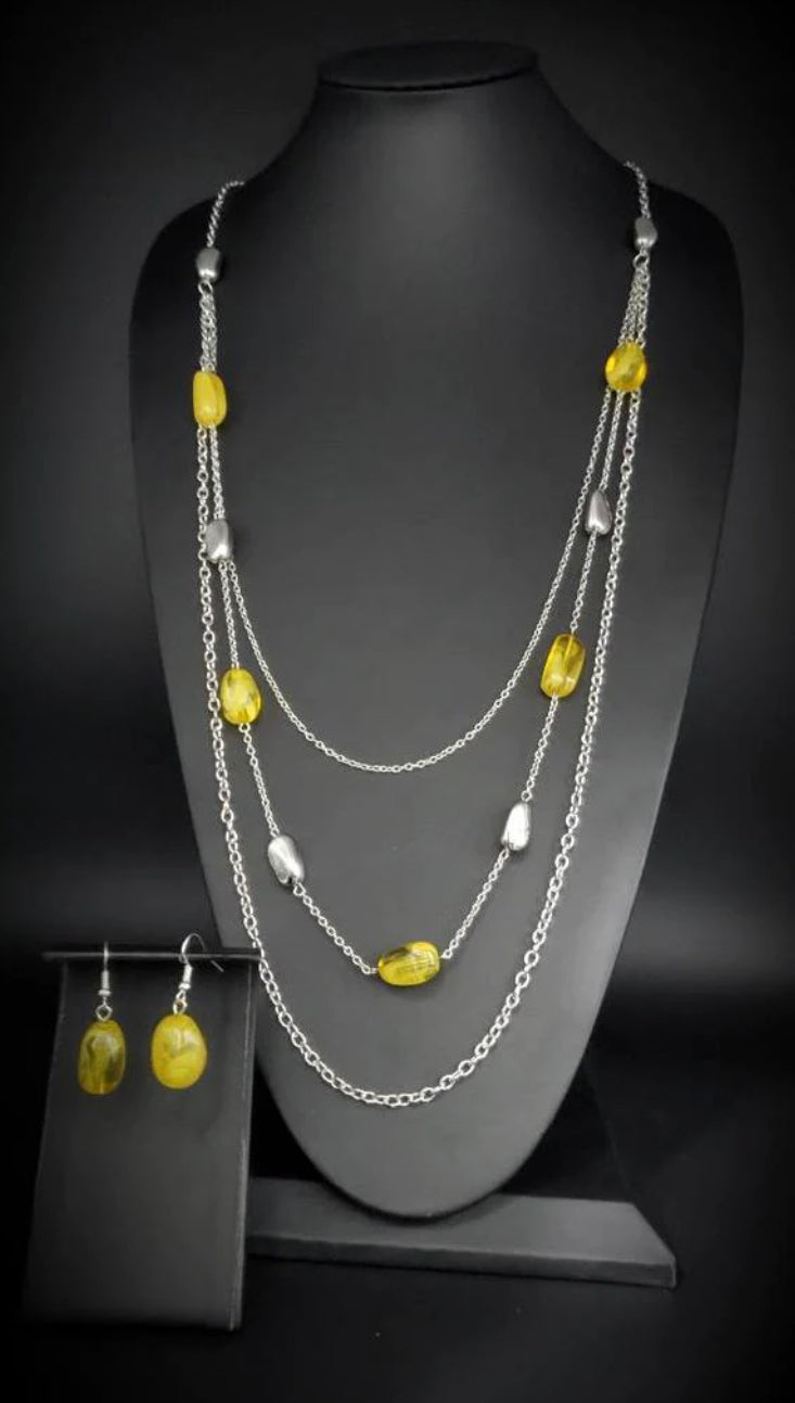 Vacay Mode - Yellow Necklace