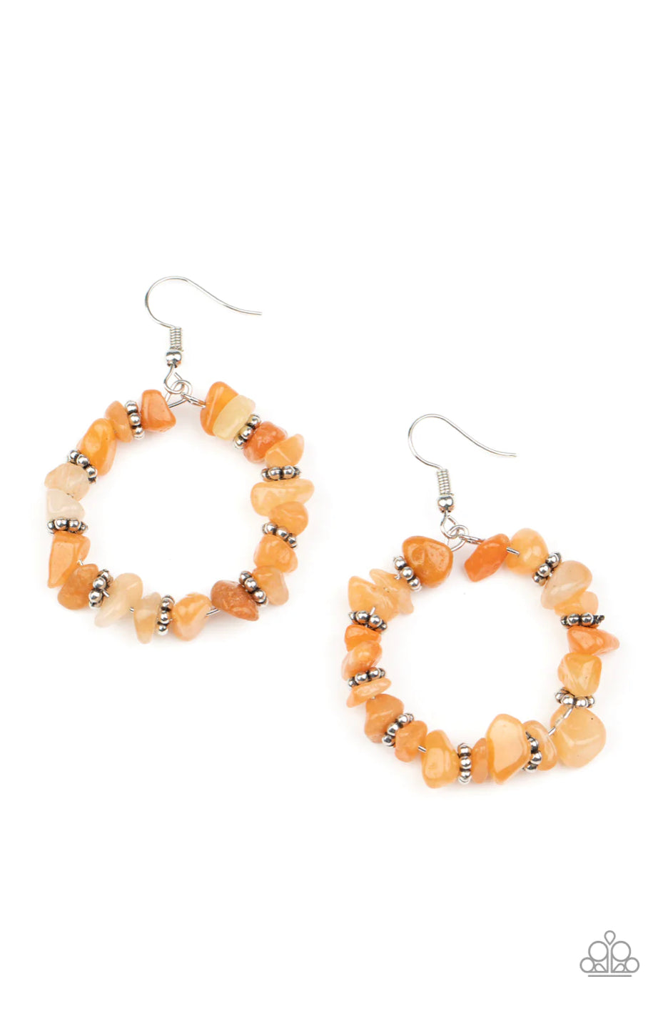 Going for Grounded - Orange Earrings