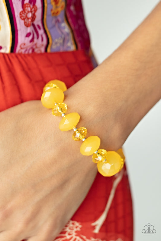 Keep GLOWING Forward - Yellow Bracelet