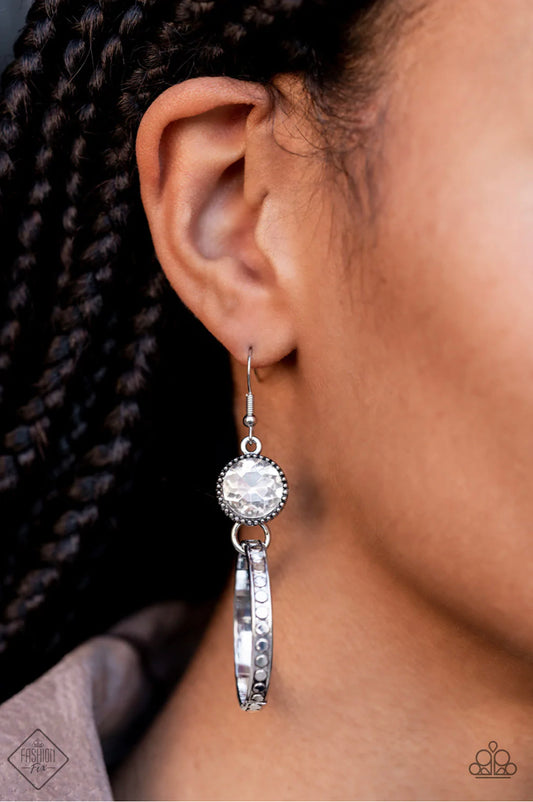 Standalone Sparkle - White Earrings