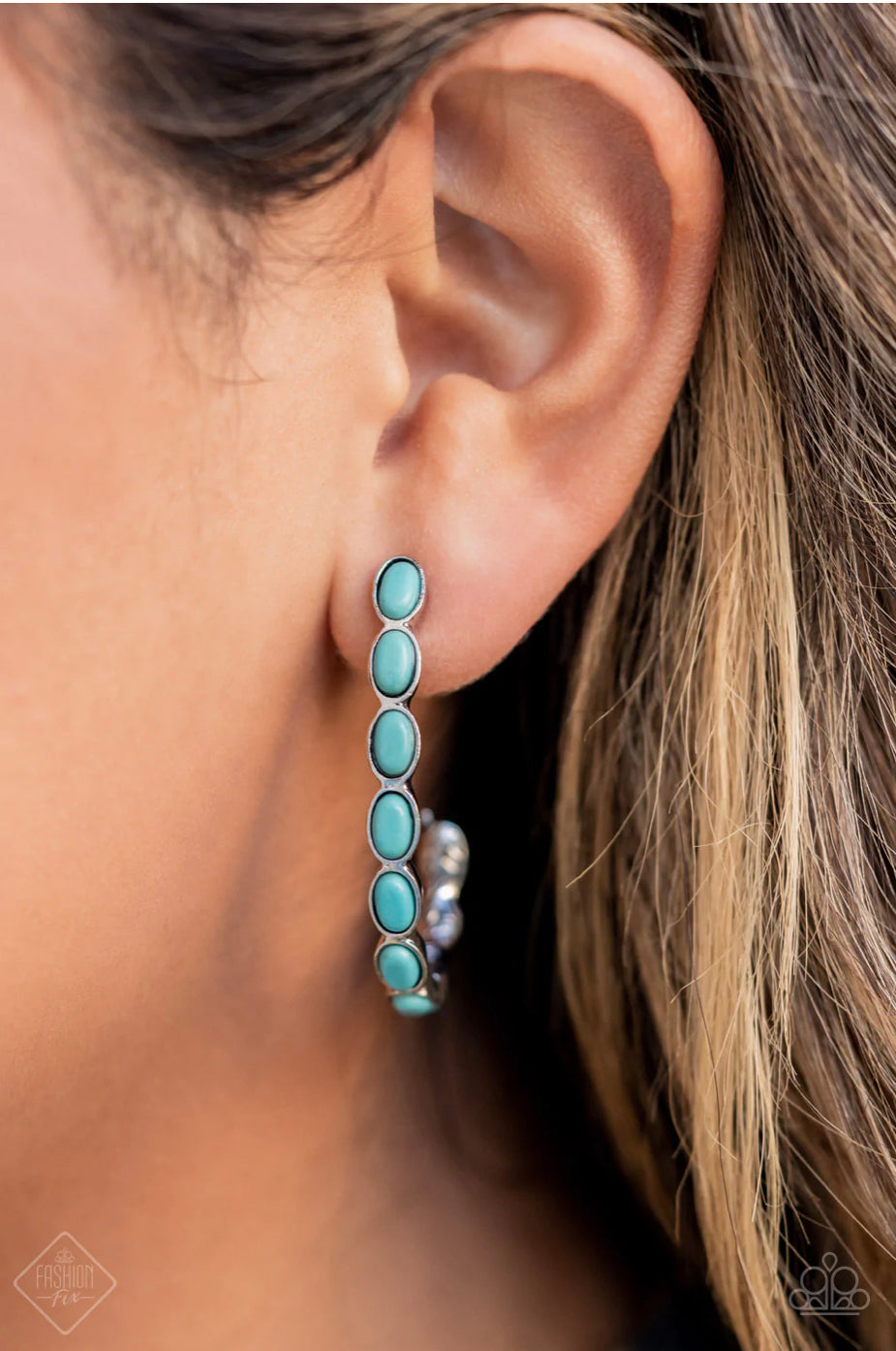 Kick Up a Sandstorm - Blue Earrings