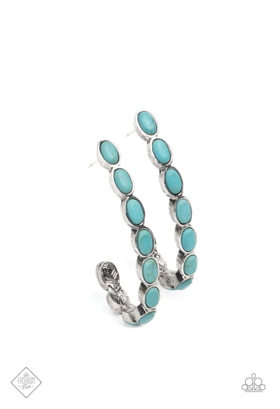 Kick Up a Sandstorm - Blue Earrings