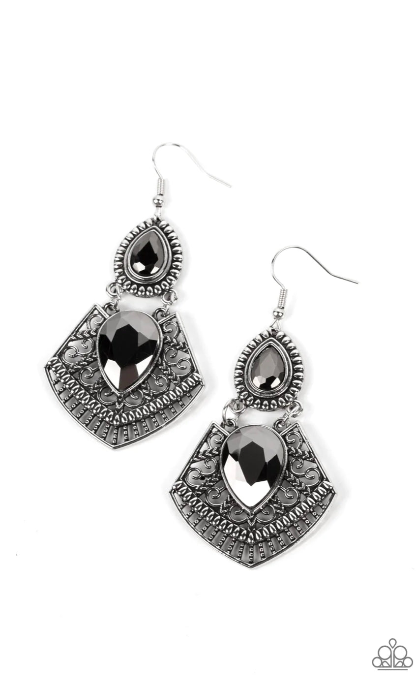 Royal Remix - Silver Earrings