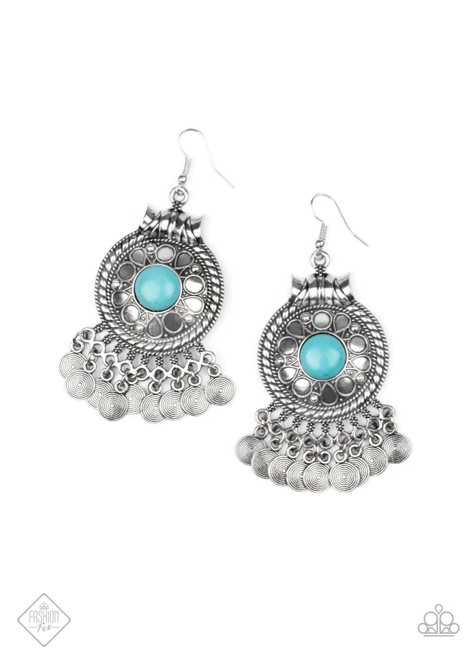 Rural Rhythm - Blue Earrings