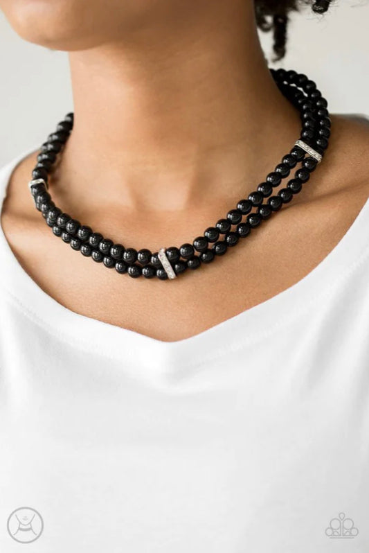 Put On Your Party Dress - Black Necklace