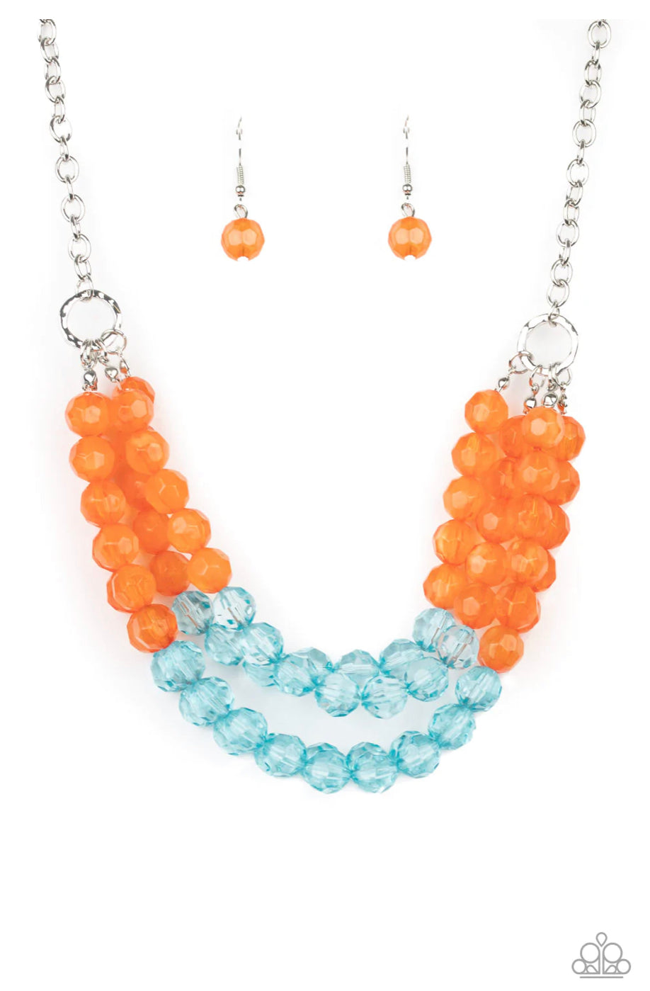 Summer Ice - Orange Necklace