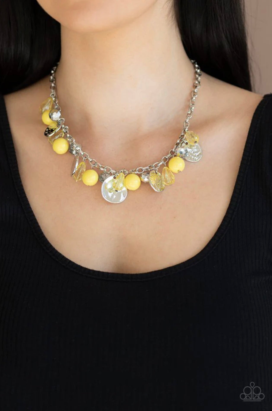 Prismatic Sheen - Yellow Necklace