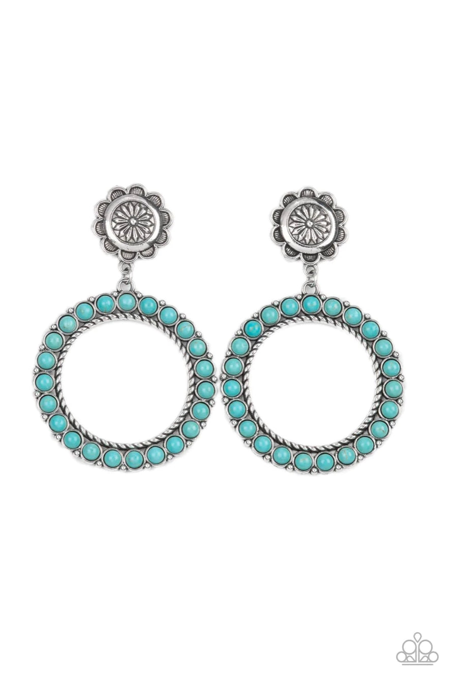 Playfully Prairie - Blue Earrings