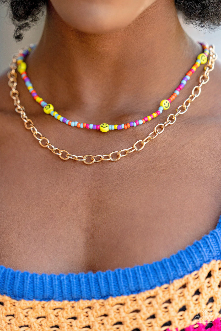 Happy Looks Good on You - Multi Necklace