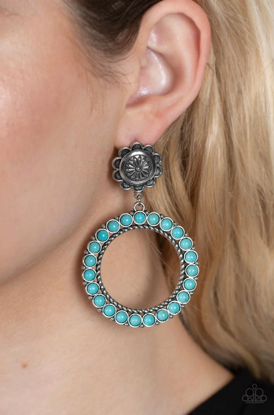 Playfully Prairie - Blue Earrings