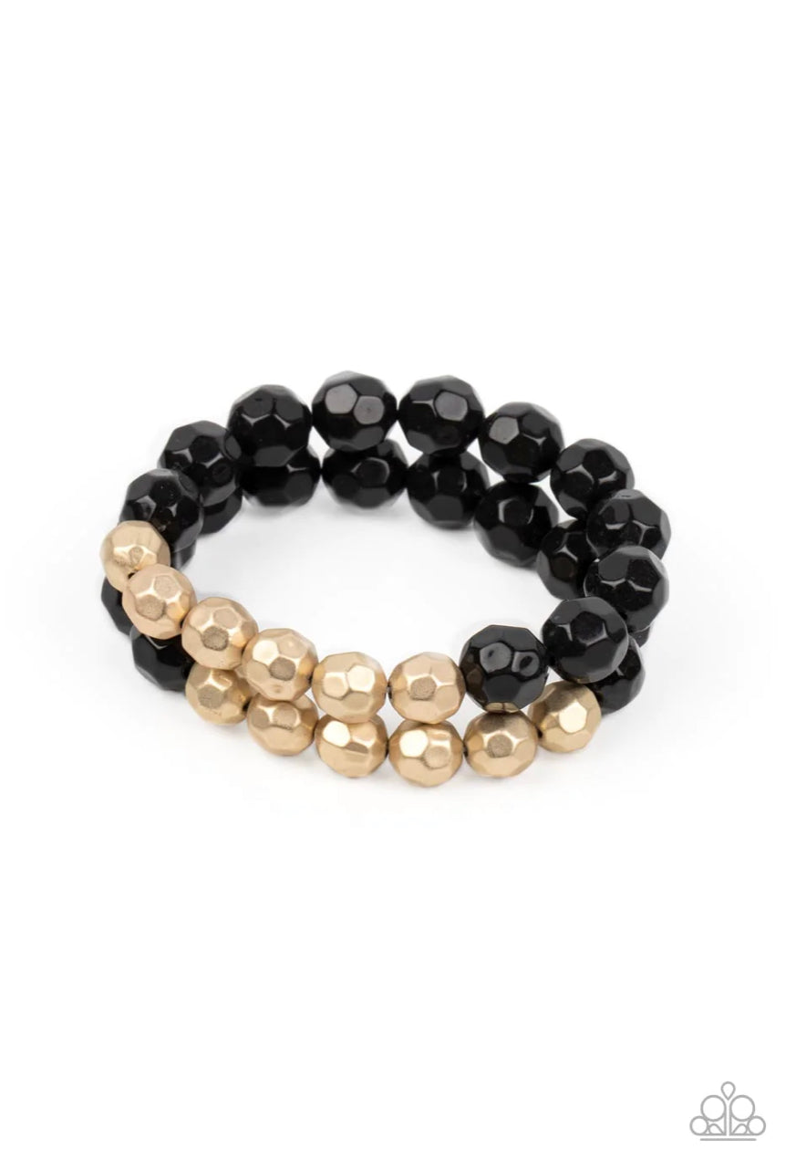 Grecian Glamour - Black Bracelet