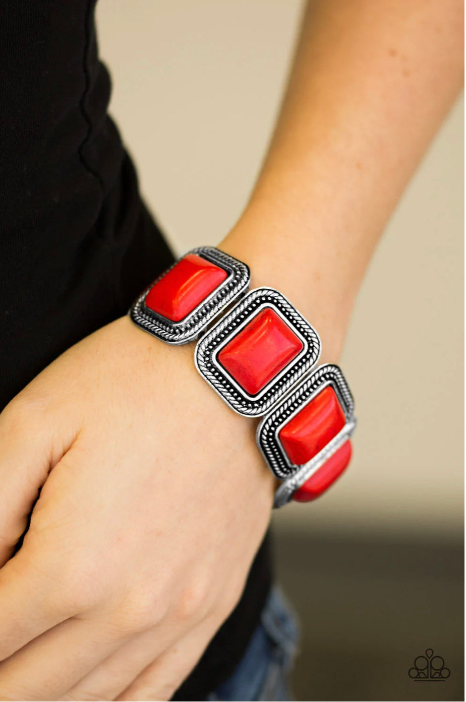 Cowgirl Chic - Red Bracelet