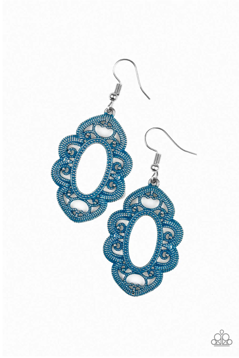 Mantras and Mandalas - Blue Earrings