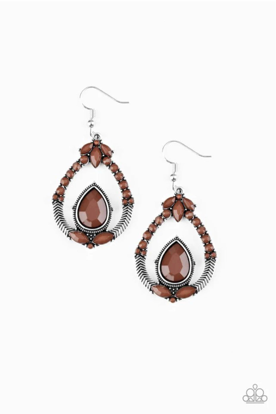 Vogue Voyager - Brown Earrings