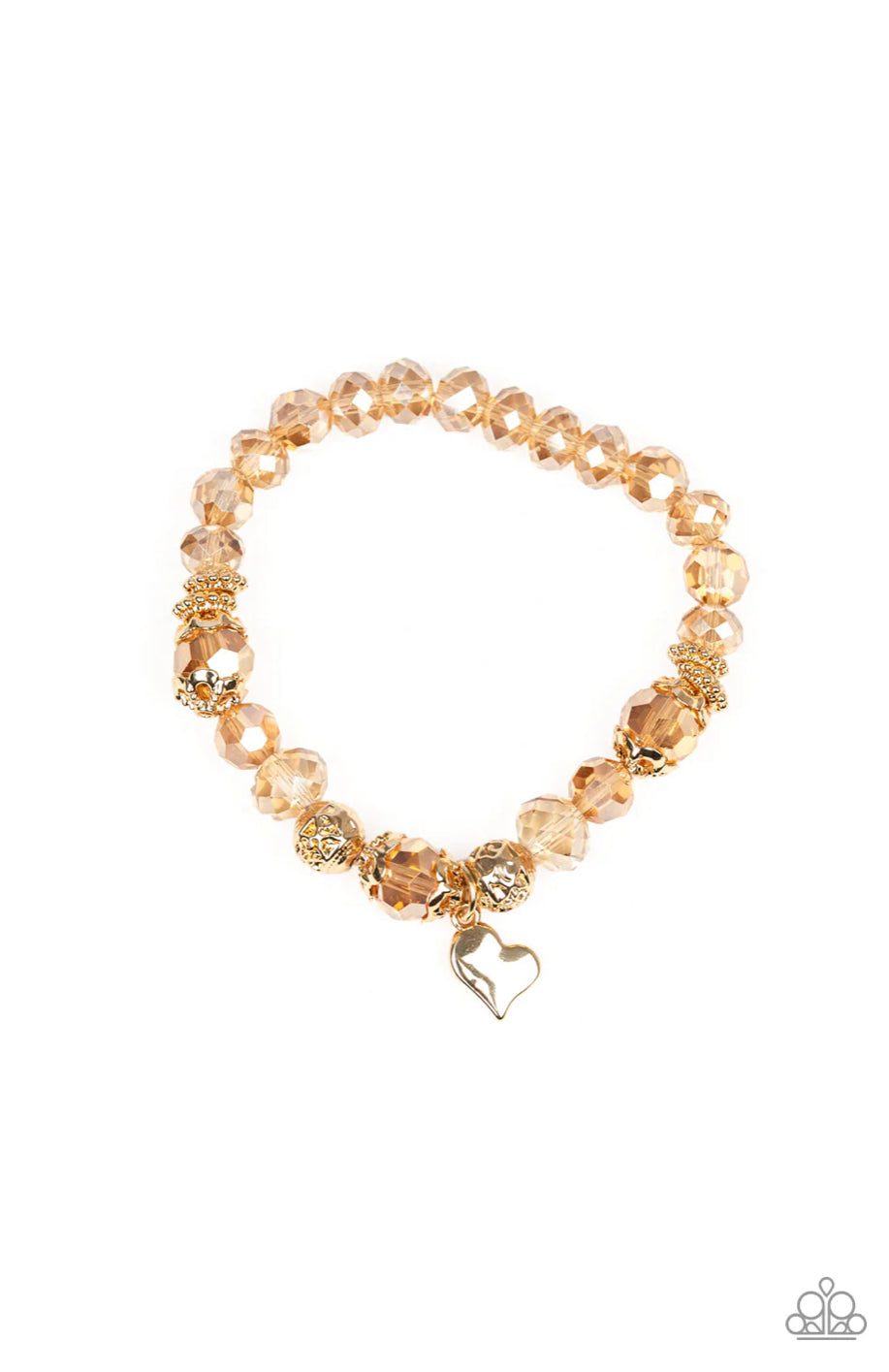 Right On The Romance - Gold Bracelet