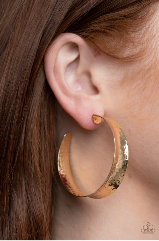 Fearlessly Flared - Gold Earrings