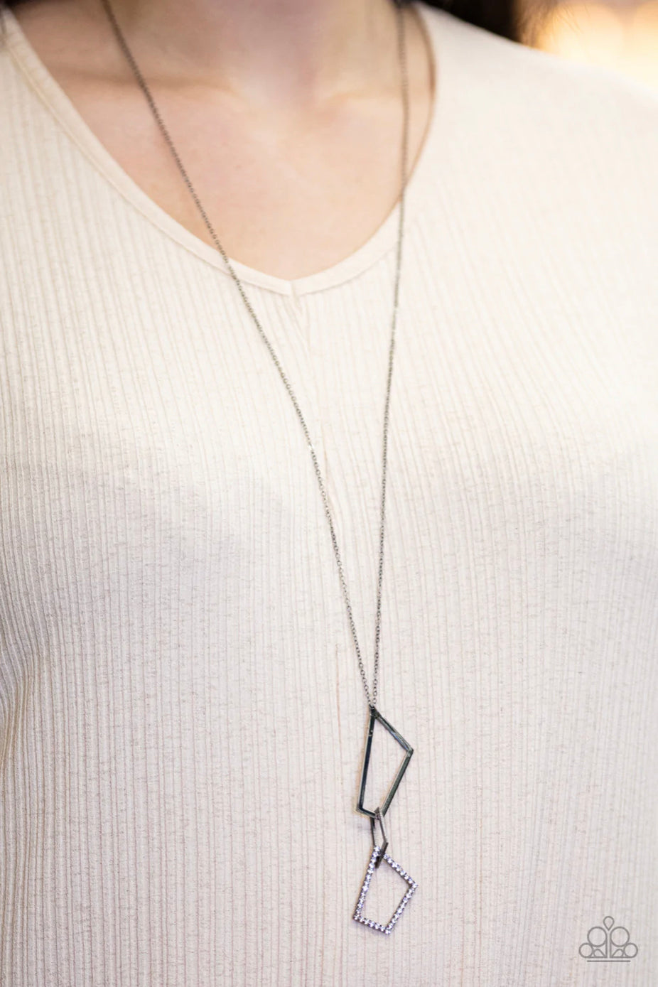 Shapely Silhouettes - Black Necklace