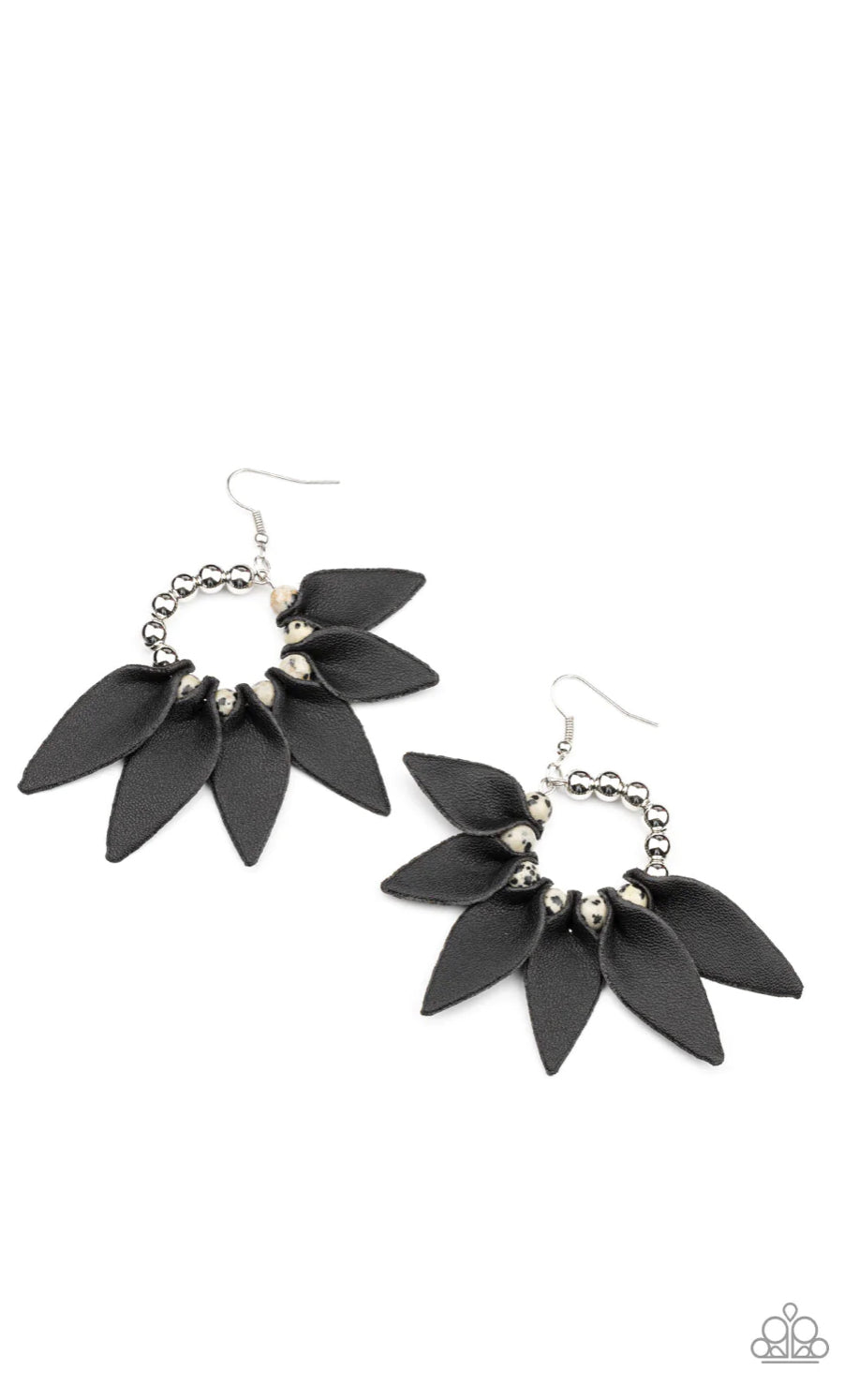 Flower Child Fever - Black Earrings