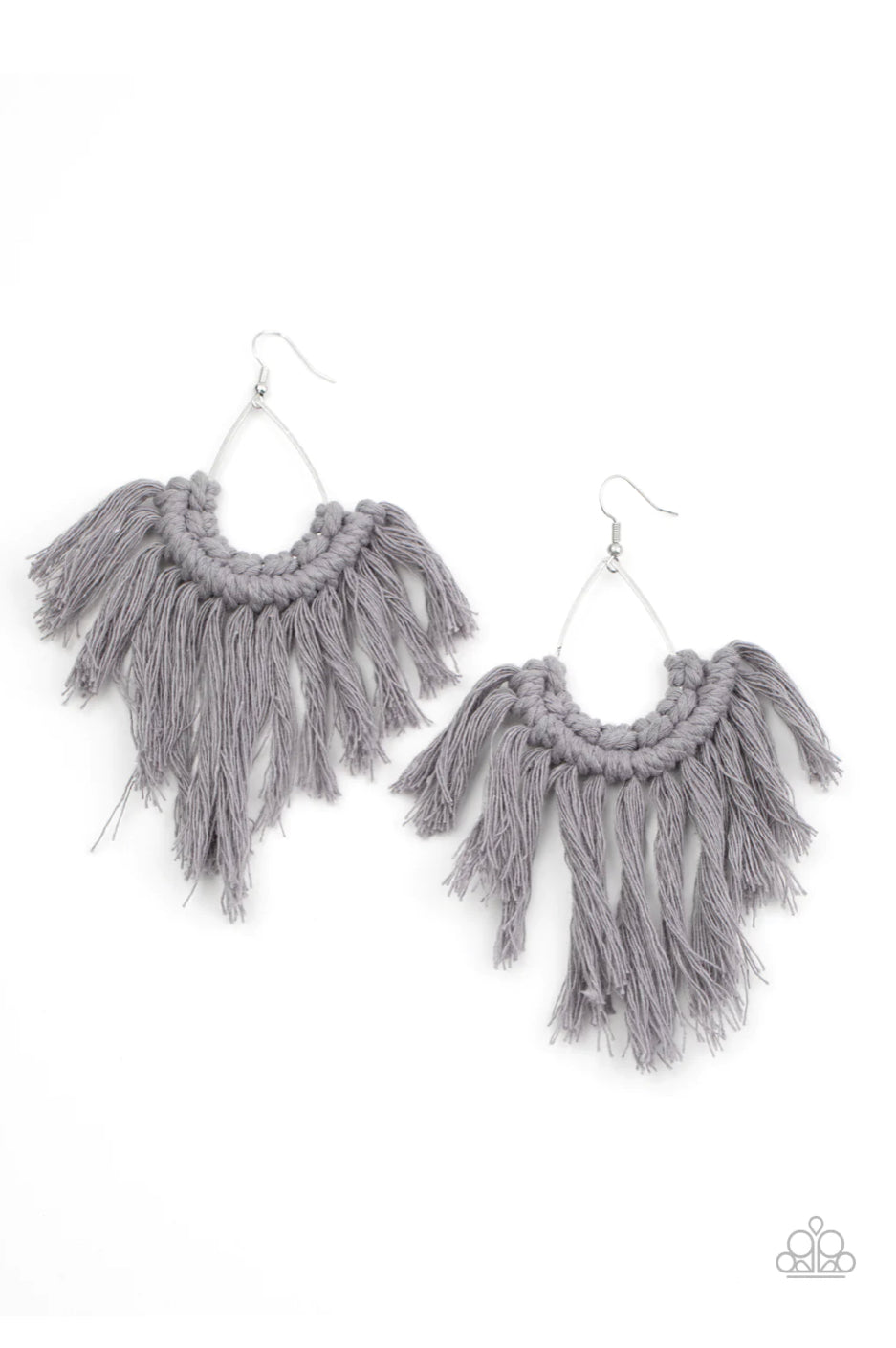 Wanna Piece Of MACRAME? - Silver Earrings