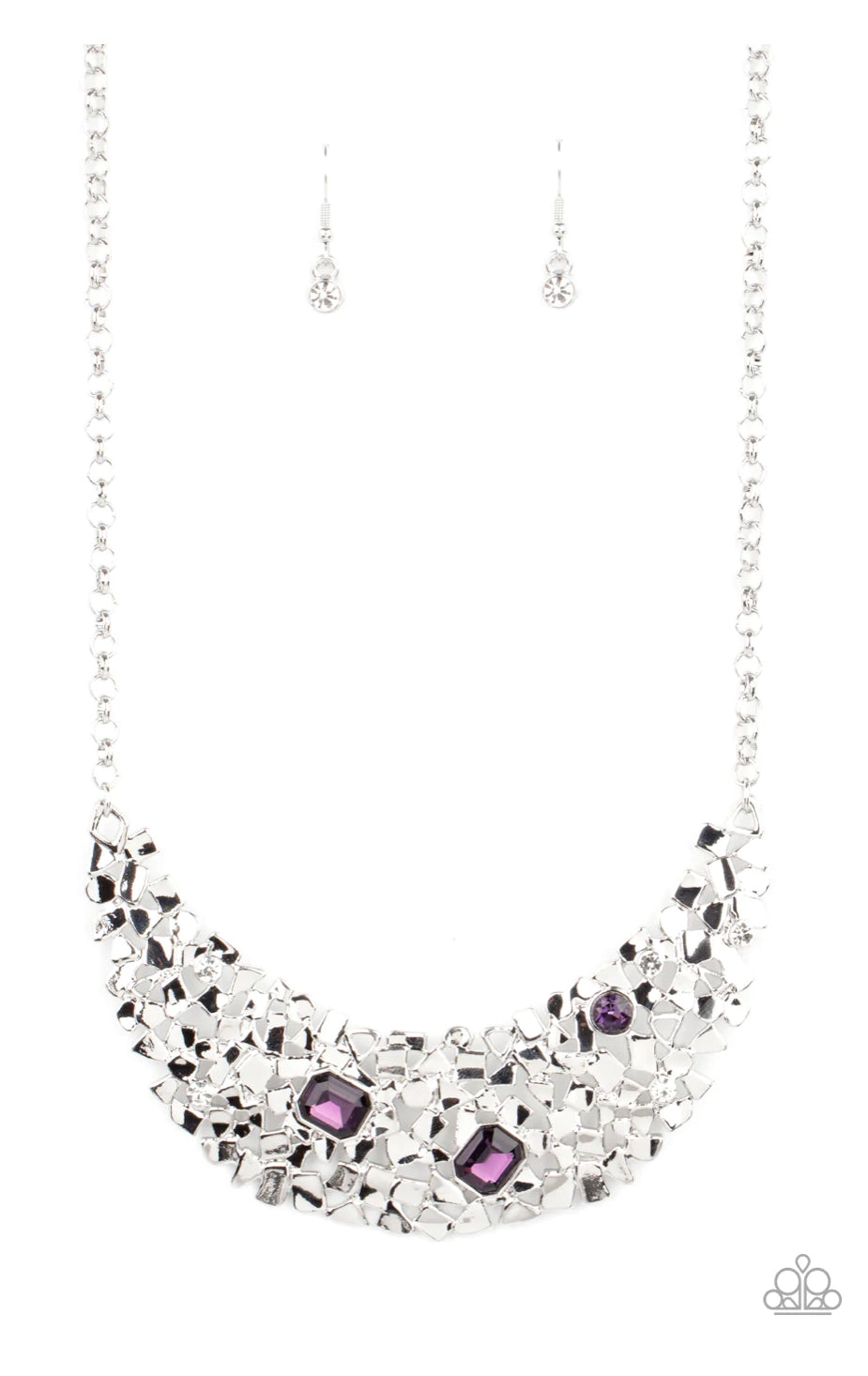 Fabulously Fragmented - Purple Necklace