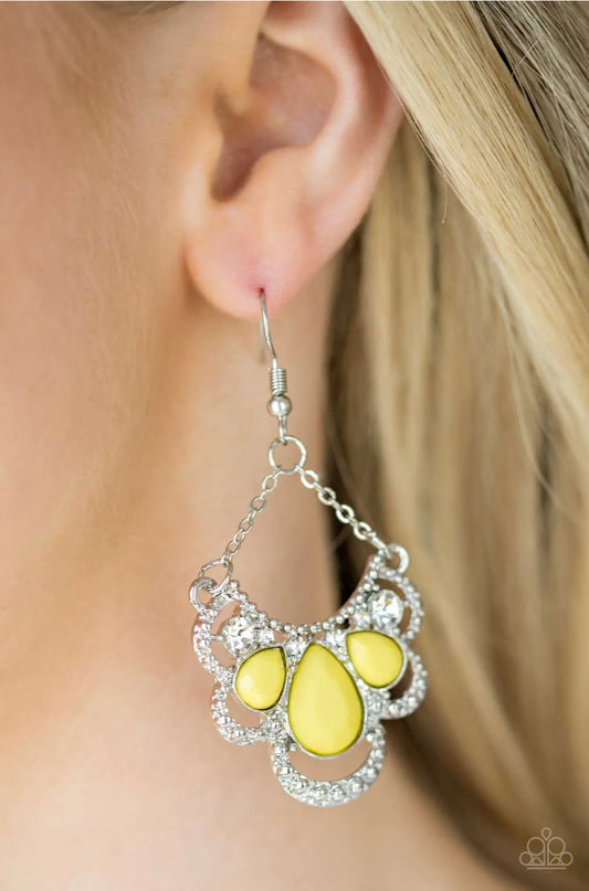 Caribbean Royalty - Yellow Earrings