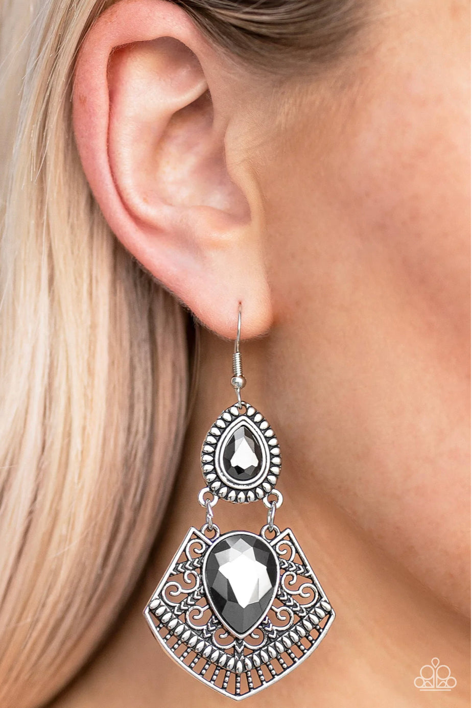 Royal Remix - Silver Earrings