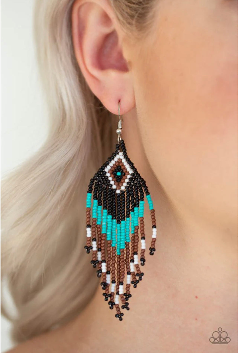 Wind-Blown Wanderer - Blue Brown Earrings