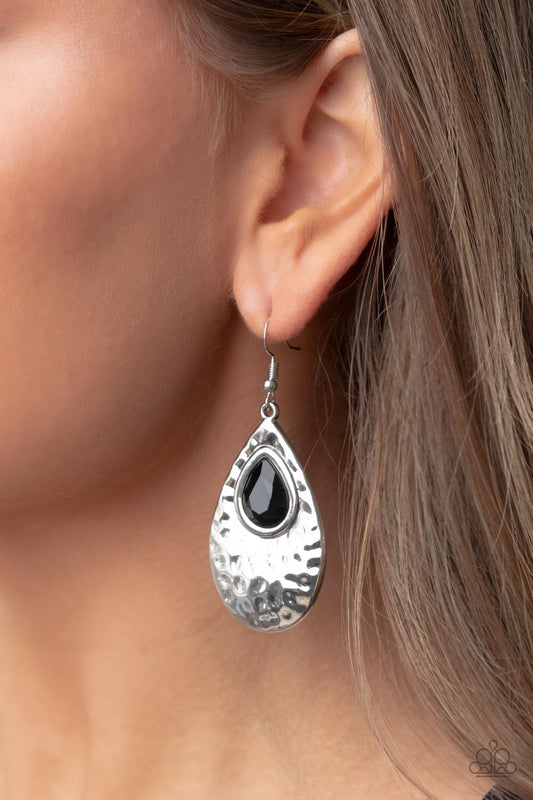 Tranquil Trove - Black Earrings