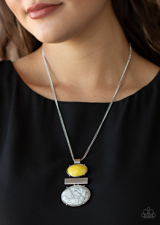 Finding Balance - Yellow Necklace