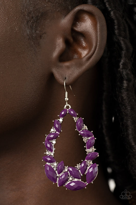 Tenacious Treasure - Purple Earrings