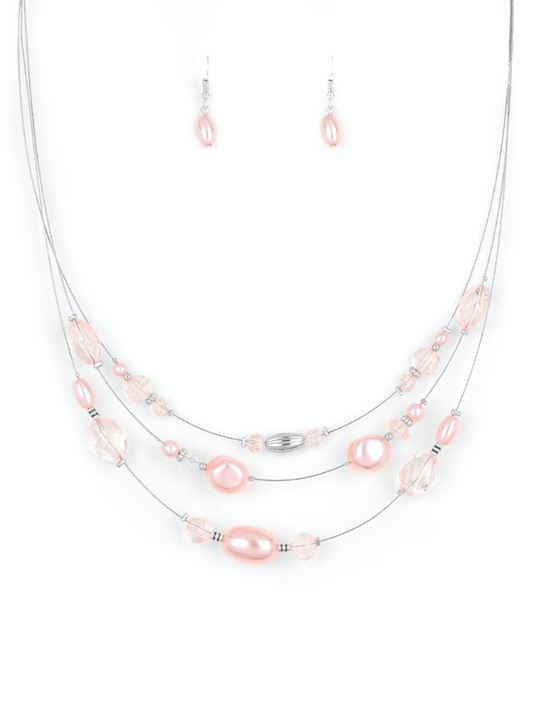 Pacific Pageantry - Pink Necklace