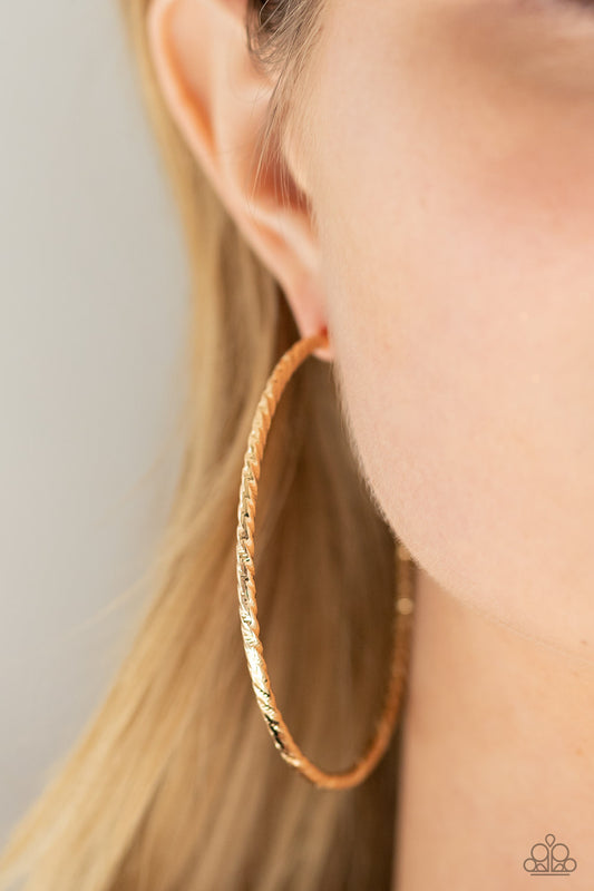 Voluptuous Volume - Gold Earrings