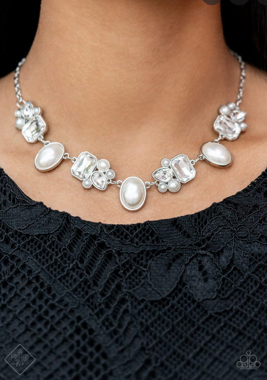 Sensational Showstopper - White Necklace