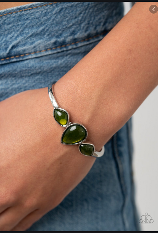 Boho Beach Babe - Green Bracelet